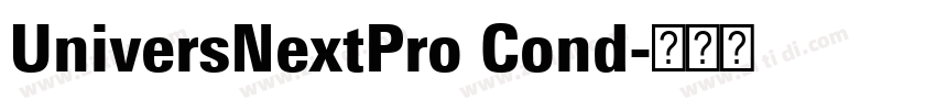 UniversNextPro Cond字体转换
